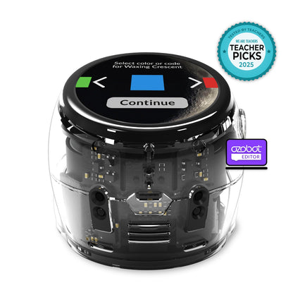 Ozobot Ari Classroom Kit (12 Bots) | Interactive Learning Robot with Touch Screen, ToF Sensor, Accelerometer, Gyroscope, and AI Integration | Hands-On STEM Education for Classrooms and Homeschool