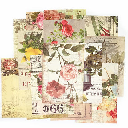 150pcs Vintage Scrapbooking Paper,Old Book Page Music Notes Background Material Paper for DIY Decoupage Junk Journal Scrapbooks Supplies