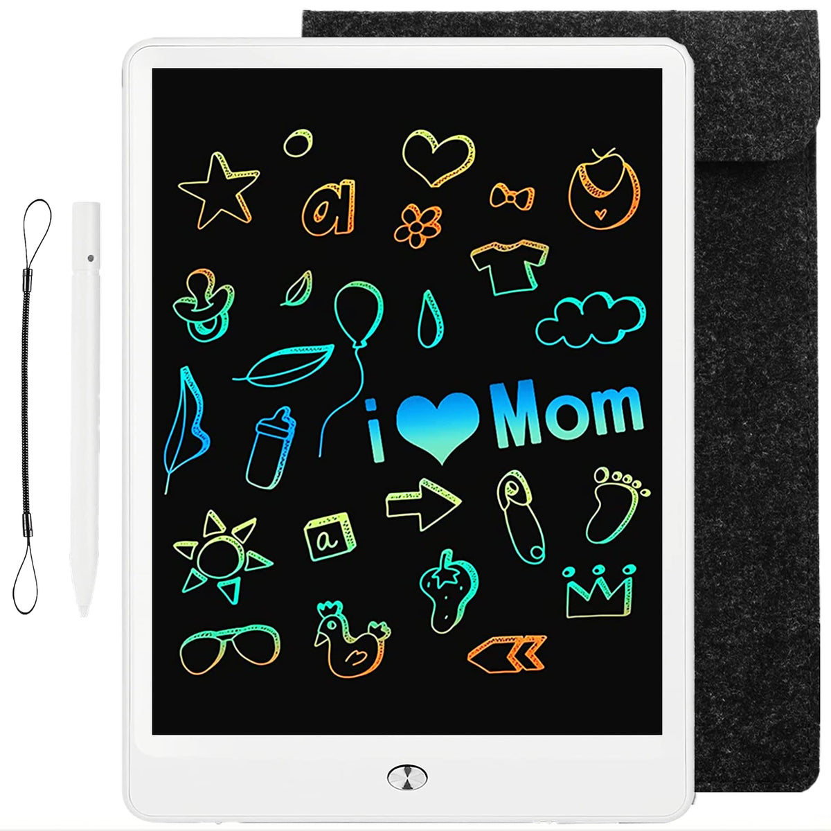 LCD Drawing Pad 10Inch for Kids with Bag,Digital Notebook & Notepad for Adult,Scribbler Board Note Book and Note pad,Colorful Writing Tablet for Boy Girl at Home,School and Office