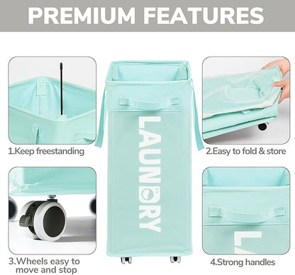 Goodpick Rolling Laundry Basket
