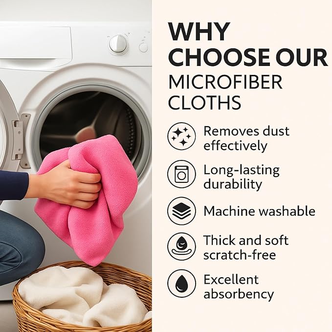 4/8 Pcs Extra Large Microfiber Cleaning Cloths – 30x20 in Mop Towels