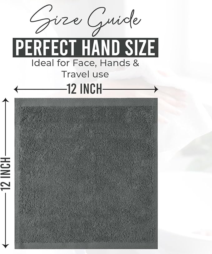 DAN RIVER 24 Pack Wash Cloths for Showering