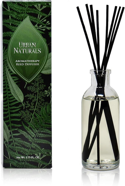 Urban Naturals Coconut Breeze Reed Diffuser Oil Set with Reed Sticks – Warm Coconut, Pineapple and Tahitian Vanilla - Made in The USA