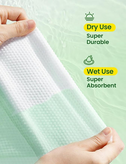 Elvira 200 Count Disposable Face Towels, Biodegradable Skincare Facial