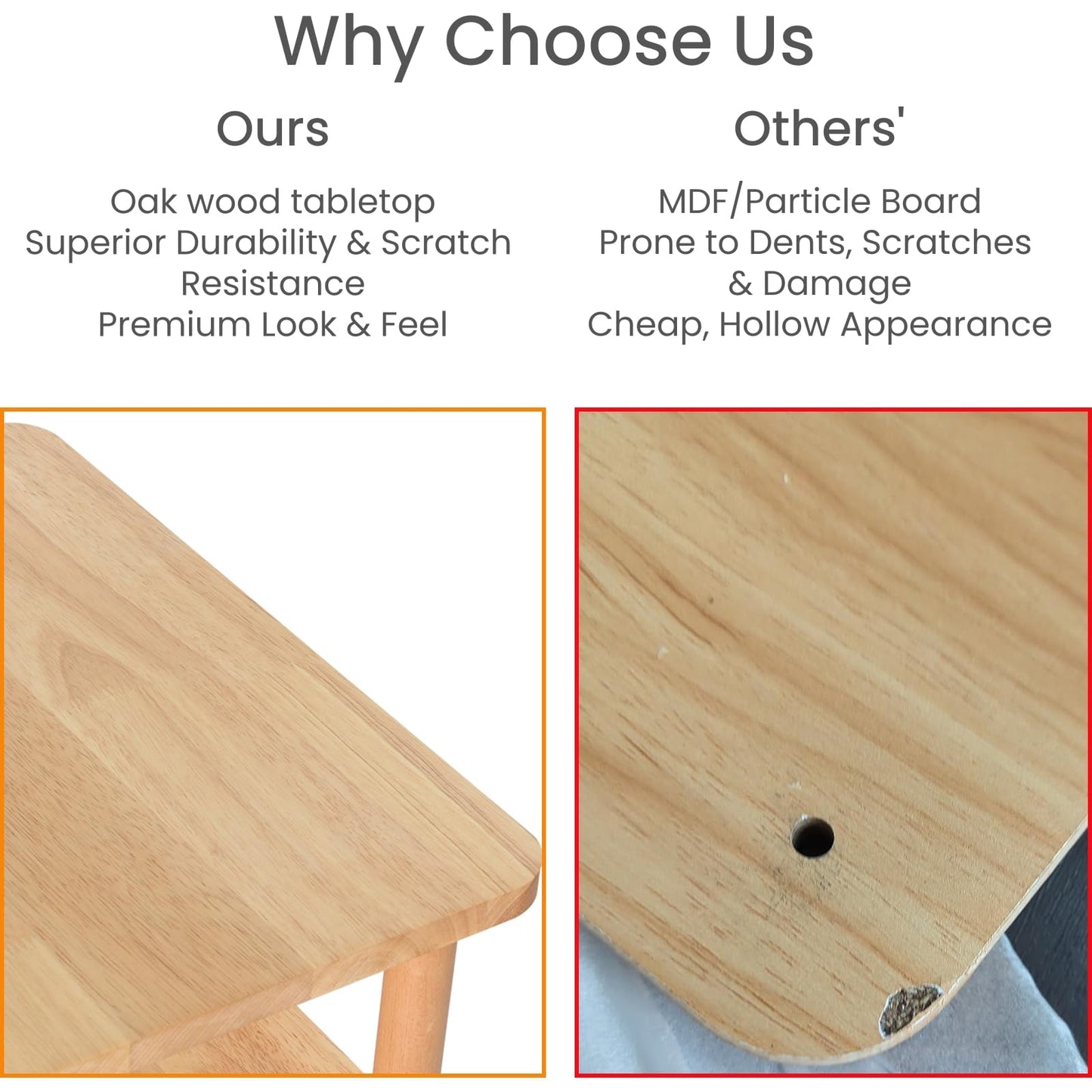 LUCKNOCK Solid Wood Side Table, Small Vintage End Table, Narrow Couch Side Table with Storage, Skinny Nightstand Bedside Table for Small Spaces, Bedroom, Living Room, Farmhouse, No-Tool Assembly.