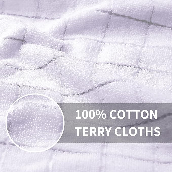 Homaxy 100% Cotton Terry Kitchen Towels, Checkered Designed, Soft and Super