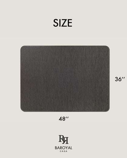 Baroyal Office Chair Mat for Hardwood Floor Under Desk Computer Rolling Chair Mat for Wood/Tile Floor Non-Slip Heavy Duty Desk Rug PVC Plastic Hard Floor Protector 36" x 48" (Espresso)