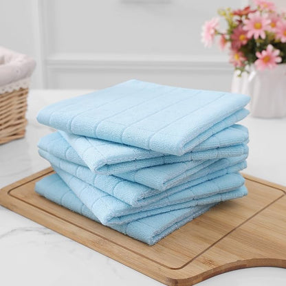 Homaxy 100% Cotton Terry Kitchen Dish Cloths, Ultra Soft and Absorbent Dish