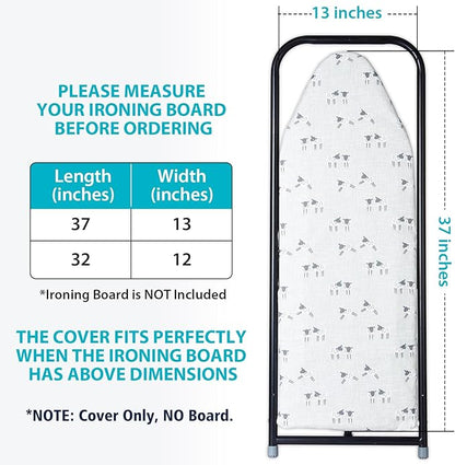 Seiritex Over The Door Ironing Board Cover 13 x 37 inch, Small Iron Board Cover