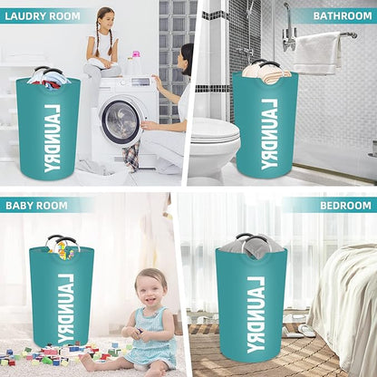 StorageRight 75L Large Laundry Basket, Laundry Hamper, Dirty Clothes Hamper