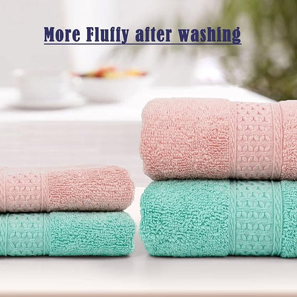 Cleanbear Cotton Hand Towel Set 6-Pack Ultra Soft Hand Towels