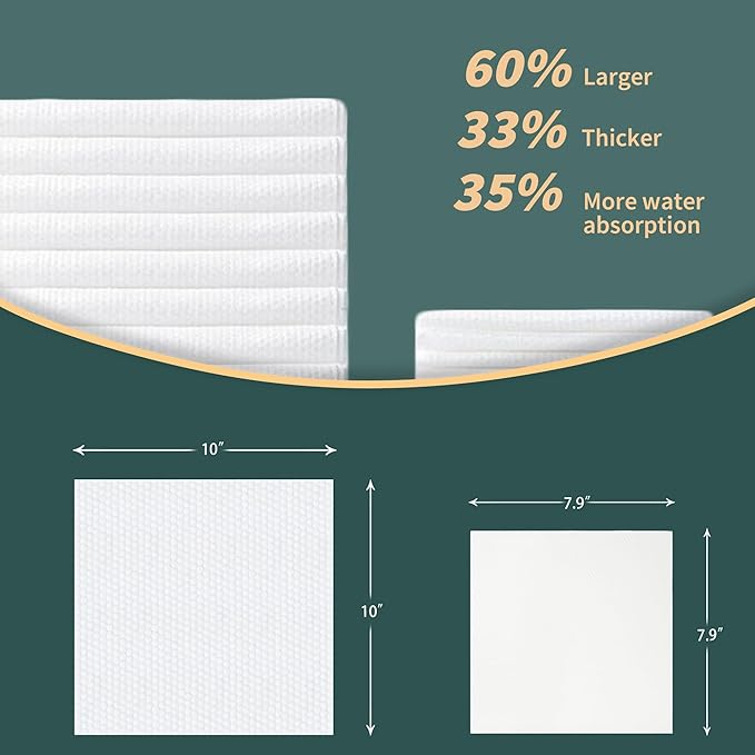 Ourmed Life Disposable Face Towels, Clean Facial Wash Cloth without Lint