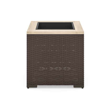 homestyles 6800-24 Palm Springs Outdoor Planter, Beige/Brown