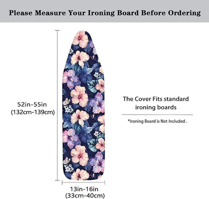 Hibiscus Butterfly Printed Ironing Board Cover Household Iron Board Covers