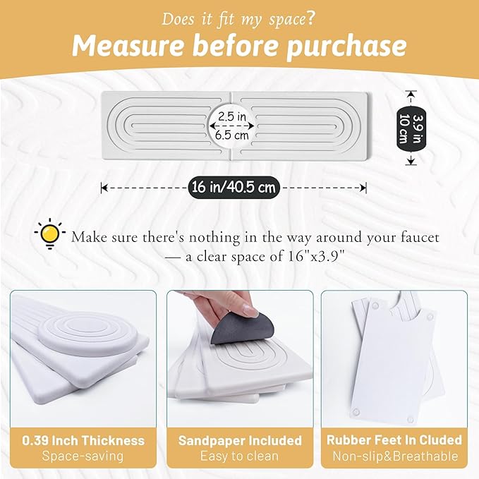 Faucet Mat for Kitchen Sink