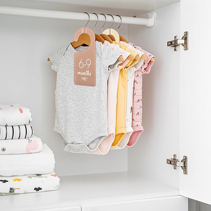 Whaline Acrylic Baby Closet Dividers Boho Hanging Acrylic Infant Clothes Hanger