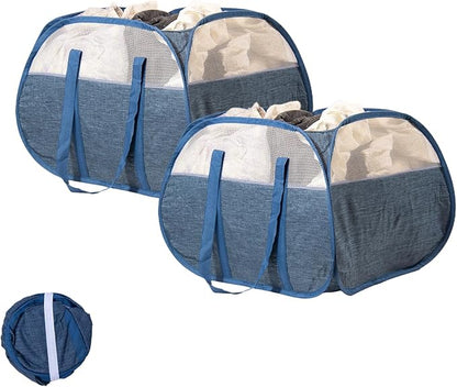 Collapsible Laundry Basket, 90L Foldable Pop-up Laundry Hamper