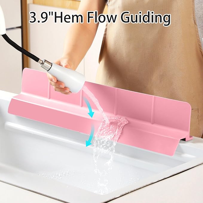 23" Ultra Silicone Sink Splash Guard Released in 2025/Dec, Self-Draining Water