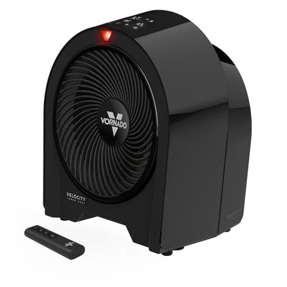 Vornado Velocity 5R (2025) Whole Room Space Heater with Remote, LED Touch Controls, Digital Thermostat, Locking Controls, 1-12 Hour Timer, Automatic Climate Control, Powerful Heater for Bedroom, Black