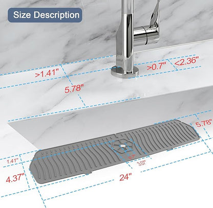 Faucet Guard - 90 Foldable Drain Mat