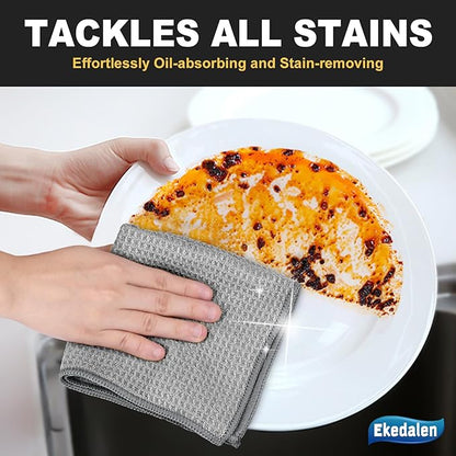 Microfiber Cleaning Cloth Waffle Weave