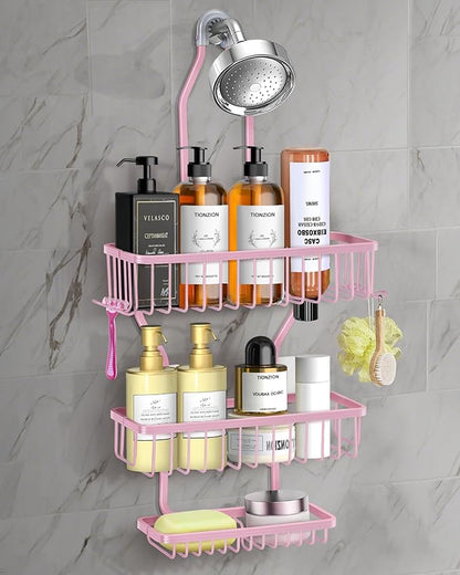 Pink Shower Caddy for Bathroom