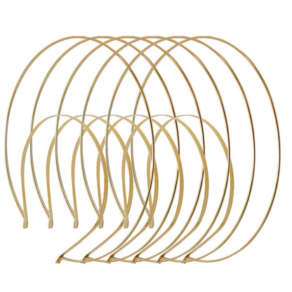 Zreneyfex 6 Packs 2 Layer Gold Metal Queen Goddess Angel Halo Crown Headband Hairbands DIY Craft Bands Wedding Bridal Headpieces Prom Halloween Party Cosplay Costume Hair Accessories