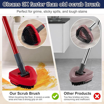 Scrubber Mop Head for Ocedar, Upgrade Scrub Brush for Ocedar, Spin Mop Scrub