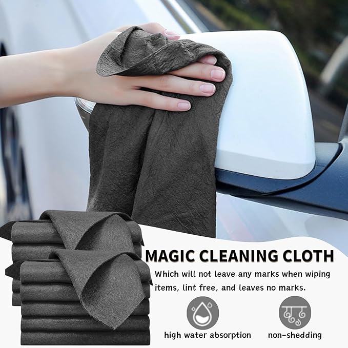 10PCS Thickened Magic Cleaning Cloth, Absorbent Magic Cleaning Glass Cloth