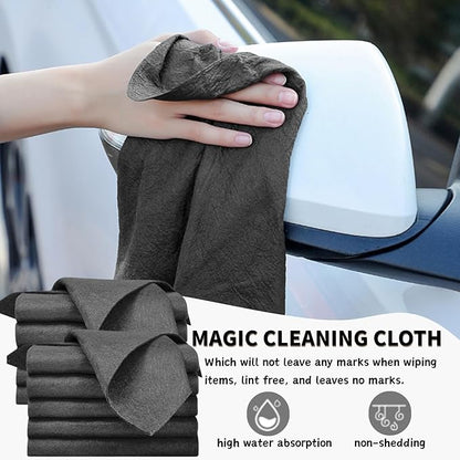10PCS Thickened Magic Cleaning Cloth, Absorbent Magic Cleaning Glass Cloth