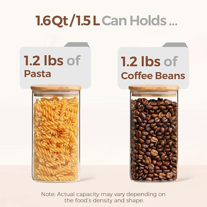 ComSaf Airtight Glass Storage Canister
