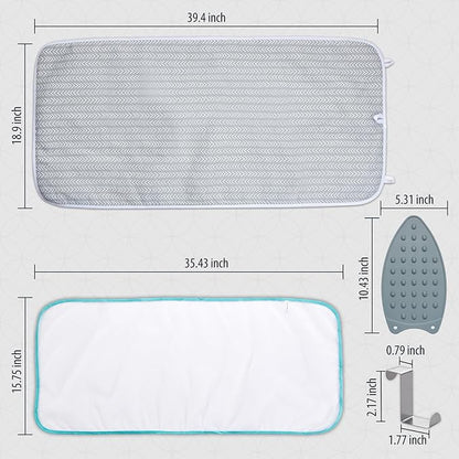 Seiritex Ironing Mat, Portable Ironing Pad 39.4 x 18.9 inch Table Top Iron