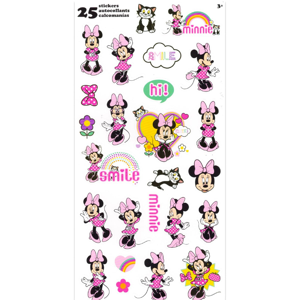 Minnie Mouse School Supplies Value Pack Set - Bundle with Disney Folder, Notebook, Erasers, Stickers, and More | Minnie Back to School Classroom Set