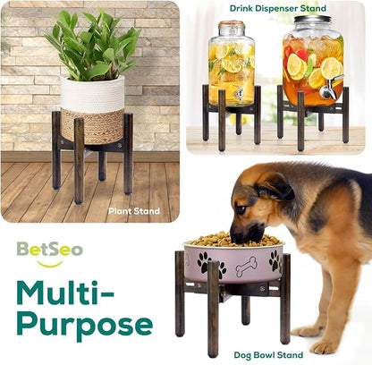 Dog Bowl Stand for Water/Food - Adjust with Lock - Dog Water Fountain Holder, Elevates Pet Food and Water Feeder Bowls (Bowl not Included) (1Pack - (Height 10.3in, Width 8-11.2in))