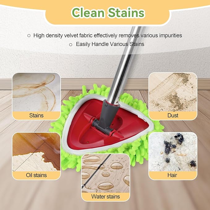 7 Pack Reusable Microfiber Mops Pads Compatible