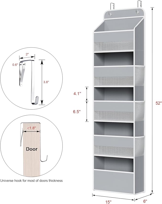 Univivi Hanging Storage Organizer Nursery Closet Cabinet Baby Storage