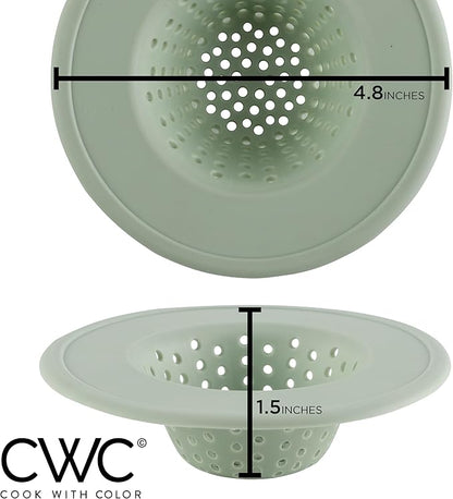 COOK WITH COLOR Kitchen Sink Strainer, Flexible Sink Strainer, Sink Drain