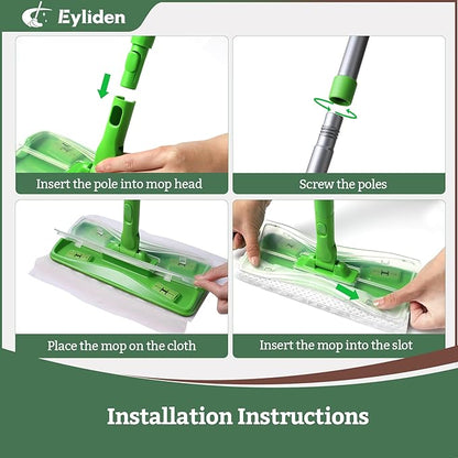 Eyliden Sweeper Mop with 36 Refills