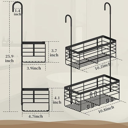 DELLAN 2-Tier Shower Hanging Caddy, Shower Rack