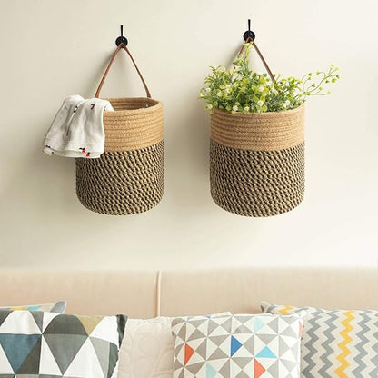 Goodpick 2pack Jute Rope Hanging Basket