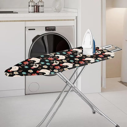 Chicken Floral Ironing Board Cover and Pad Full Size Ironing Mat