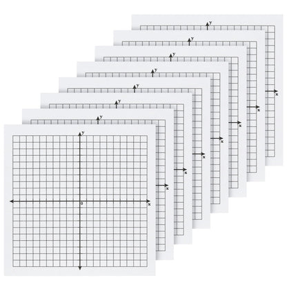 Graph Sticky Notes, 8 Pads, 3x3 Inch, Graph Paper Sticky Notes, Grid Sticky Notes, Coordinate Plane Sticky Notes for Office School Math Supplies