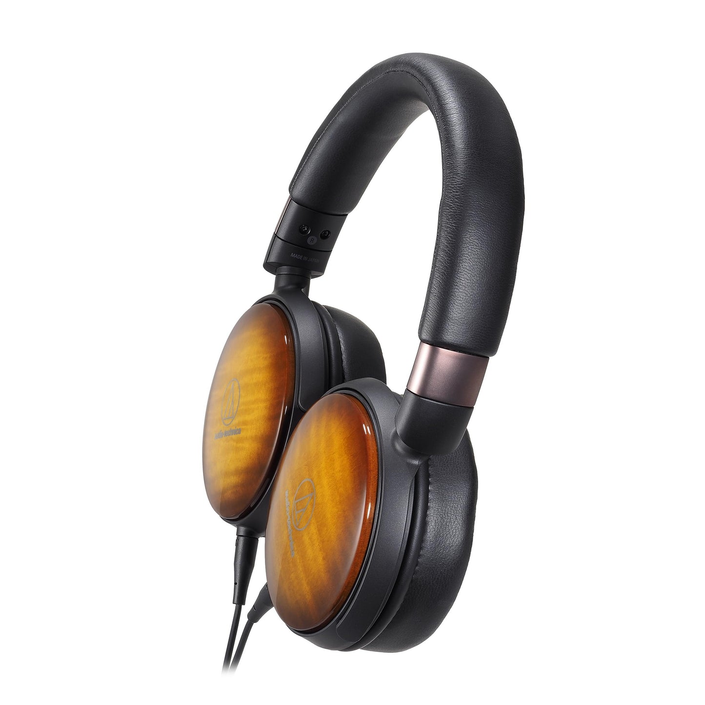 Audio-Technica ATH-WP900 Over-Ear High-Resolution Headphones, Flame Maple/Black