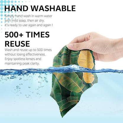 6 PCS Glasses Cleaning Cloth Eyeglass Lens Cleaning Cloth Eyeglasses Wipes