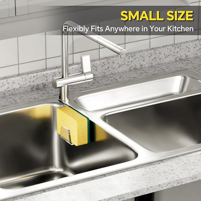 NiHome Clear Acrylic Kitchen Sink Sponge Holders 2PCS