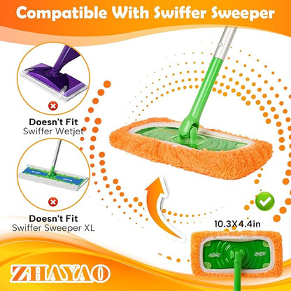 3 Pack Reusable Microfiber Mop Pads