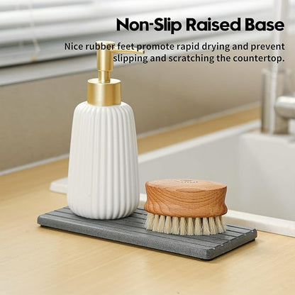 3 Pack Diatomite Stone Sink Tray, Water Absorbing Mat