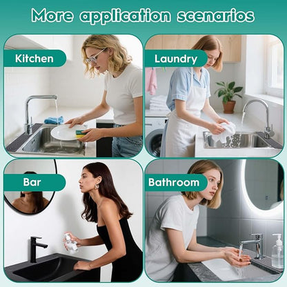 16 Inch Stone Faucet Mat for Kitchen Sink, Kitchen Sink Splash Guard-Water