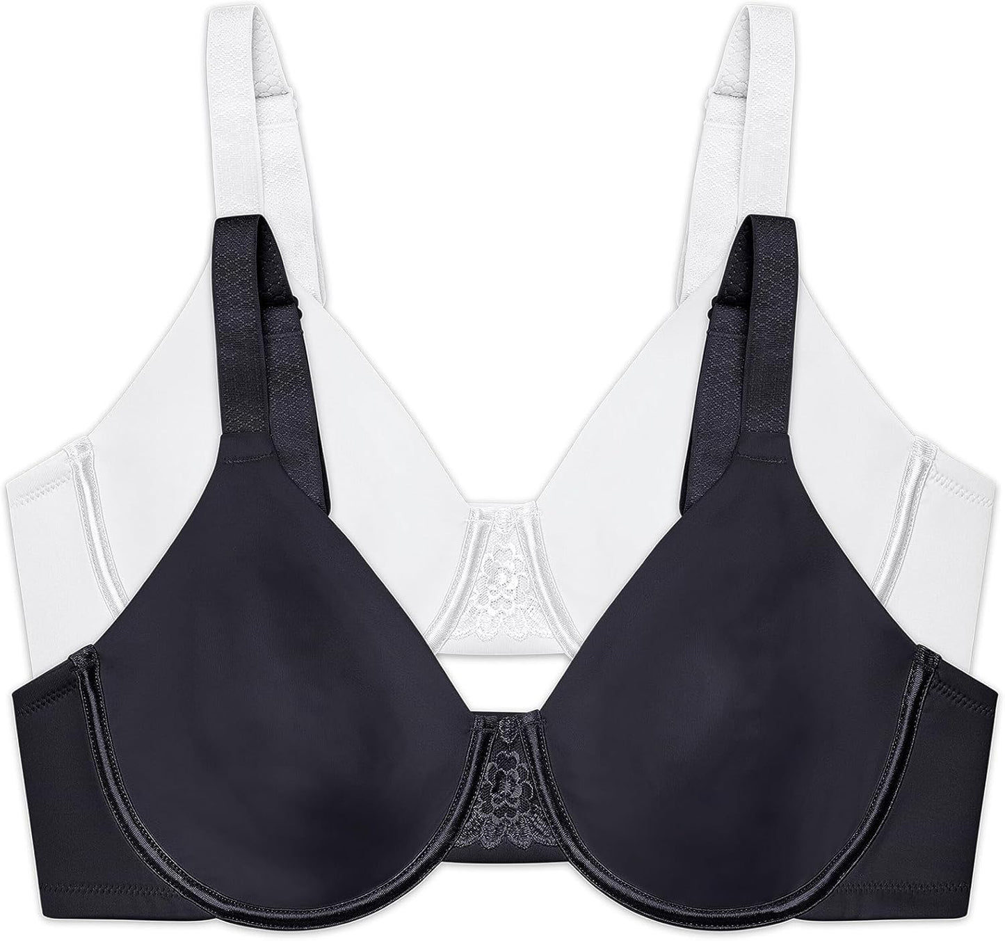 Vanity Fair Women's Beauty Back Smoothing Minimizer Bra, Minimizes Bust Line up to 1.5", Non Padded Cups up to H
