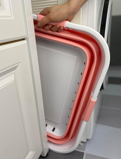 SAMMART 42L Collapsible Plastic Laundry Basket